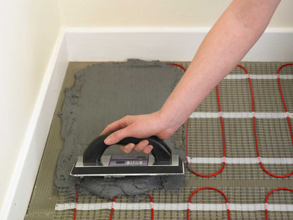 Самостоятельная укладка электрического тёплого пола под плитку. инструкция
