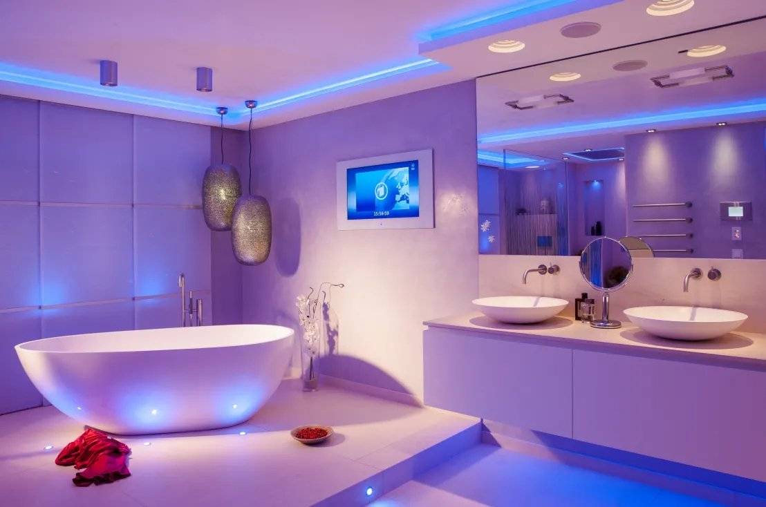 Правильное освещение в ванной комнате: выбор ламп, дизайн