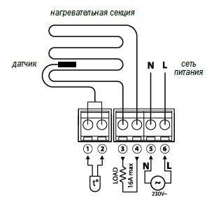Подключение электрического тёплого пола к терморегулятору