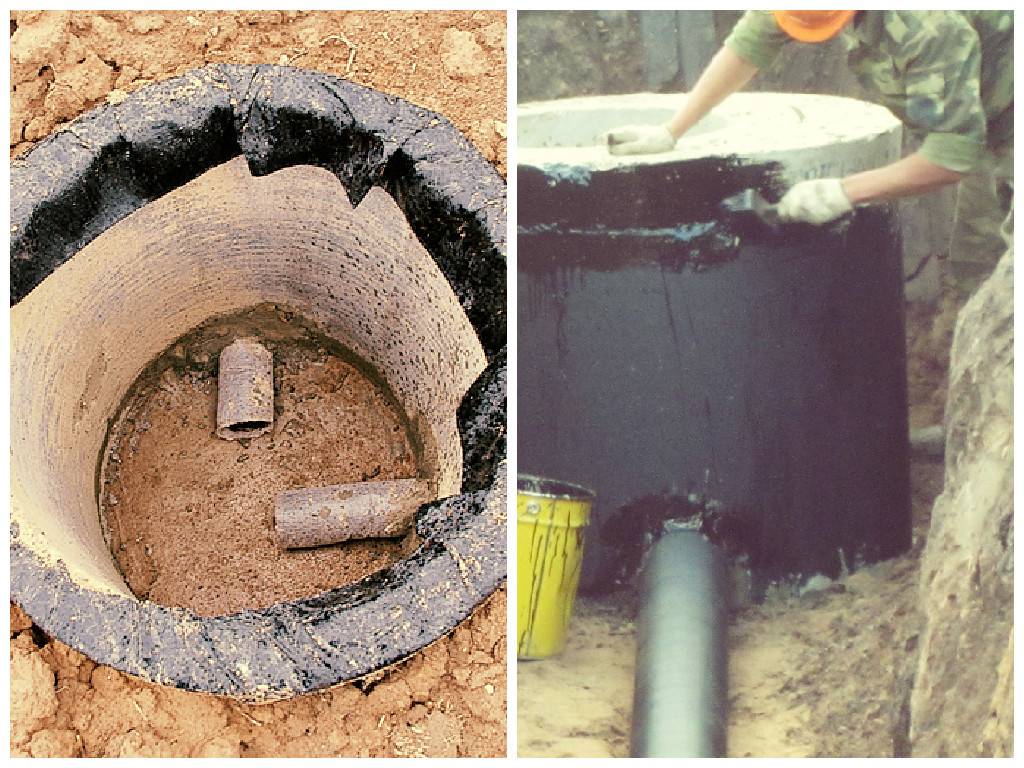 Гидроизоляция колодца из бетонных колец: внутренняя и наружная