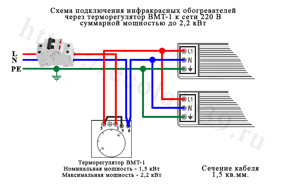 Как подключить терморегулятор к инфракрасному обогревателю - инструкция со схемами, ballu и другие производители