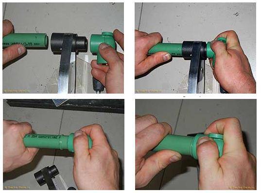 Пайка полипропиленовых труб своими руками на примере - инструкция