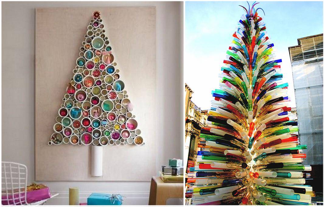 Из чего можно сделать елку на новый год? елка из подручных материалов. креативная елка :: syl.ru