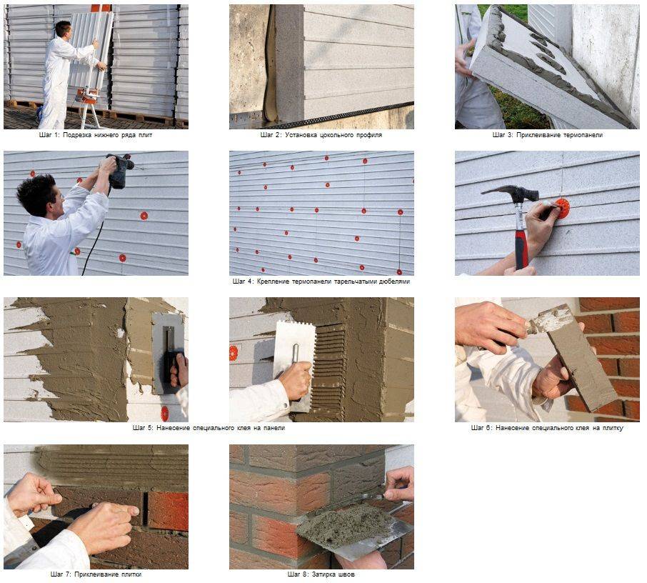Фасадные термопанели с клинкерной плиткой своими руками монтируем материал, видео инструкция, фото и отзывы