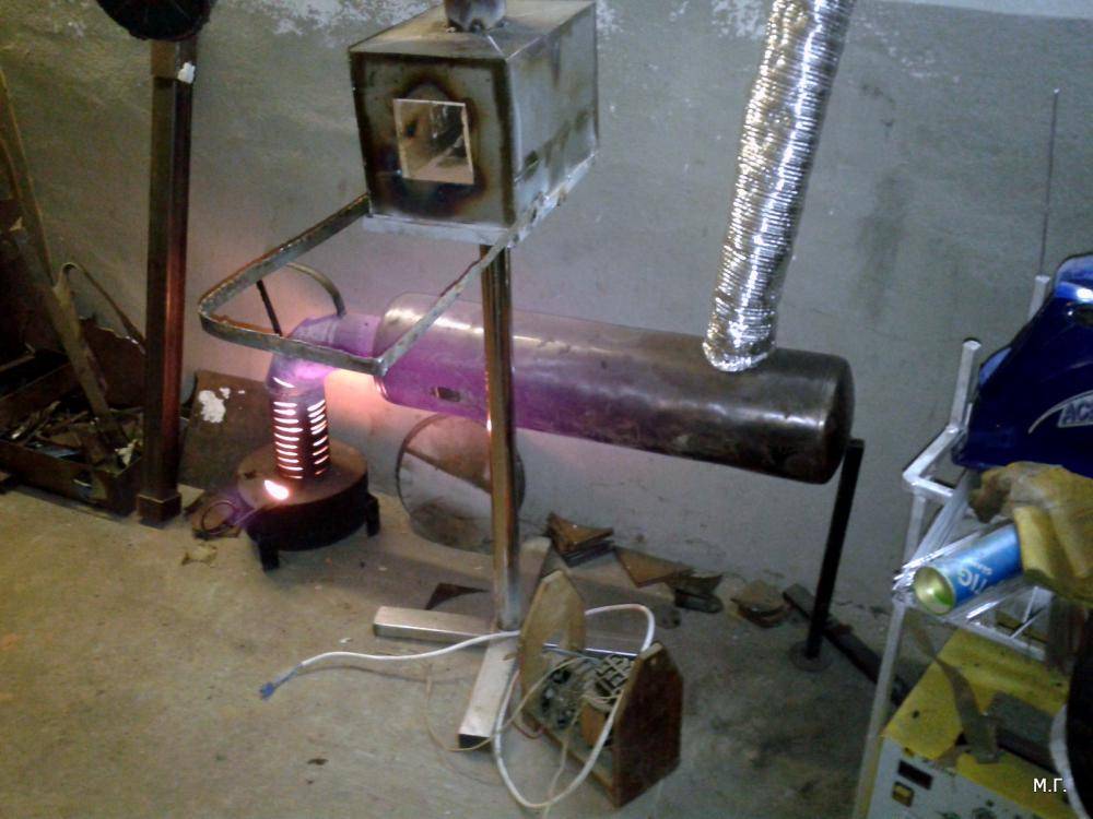 Как своими руками сделать отопление для гаража из газовой горелки?