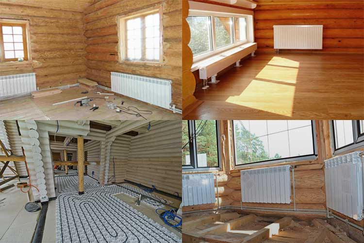 Отопление брусового дома: электрическое или печное отопление для дома из бруса - 1drevo.ru