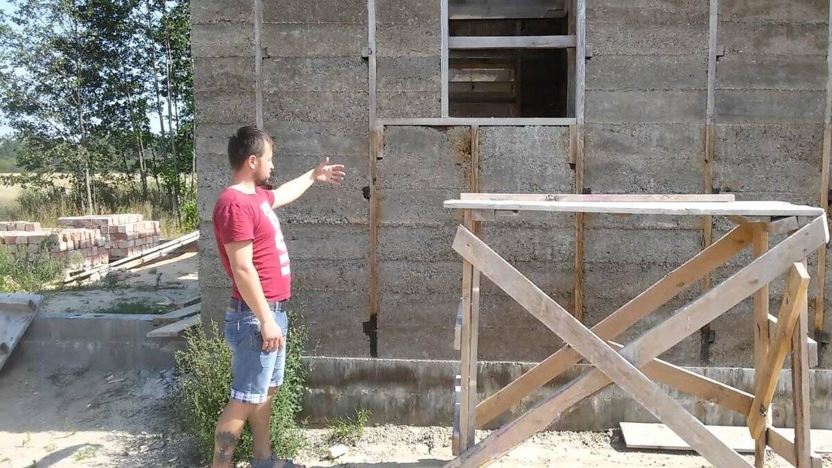 Строим дом из арболита своими руками, видео
