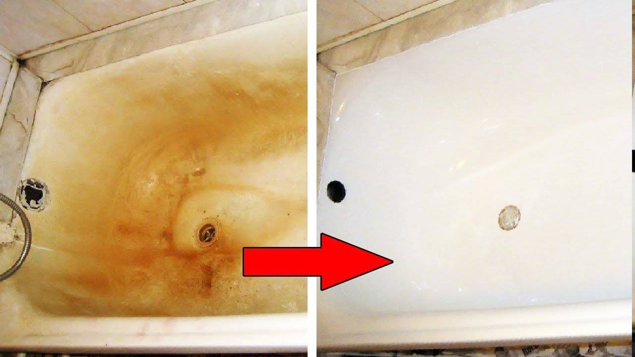Как и чем отбелить ванну от желтизны в домашних условиях + фото