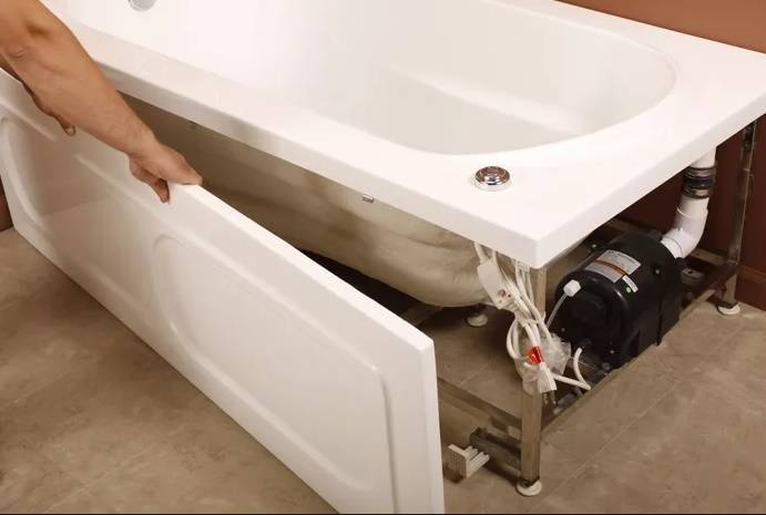 Установка экрана под ванну: как установить экран своими руками под акриловую модель, инструкция по монтажу