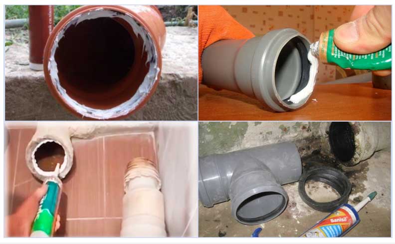 Уплотнение канализационных и водопроводных труб | герметики и кронштейн с резиновым уплотнением для резьбовых соединений