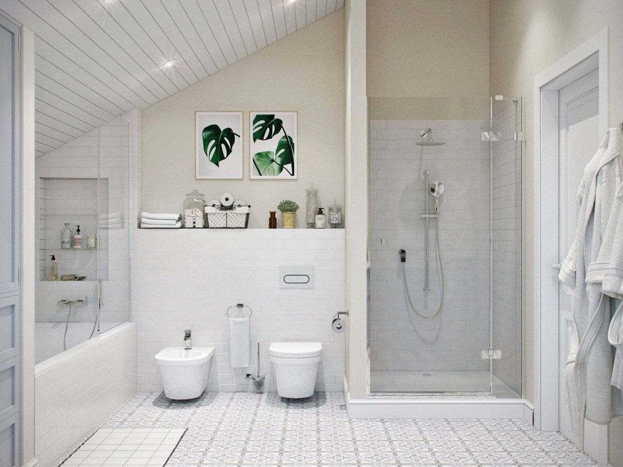 Скандинавский стиль: нордический характер в интерьере ванной комнаты