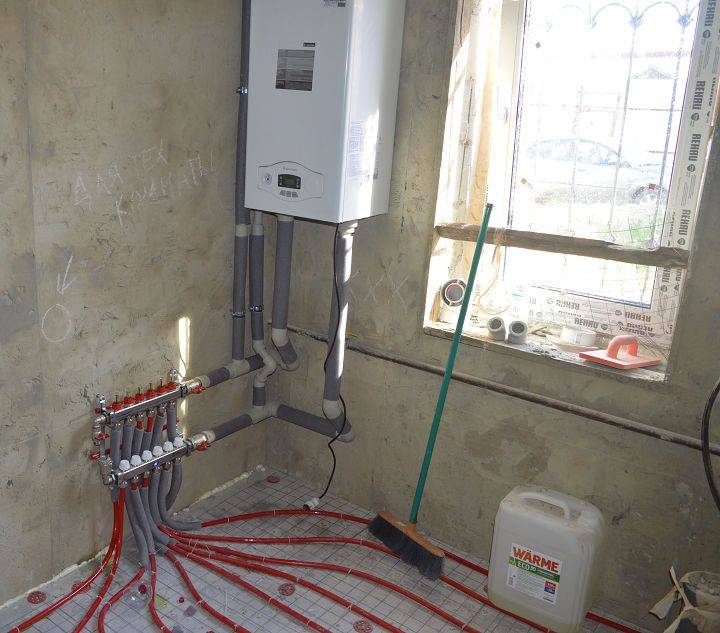 Теплый водяной пол своими руками от газового котла в доме: как правильно подключить в квартире, грамотная схема подключения к системе отопления