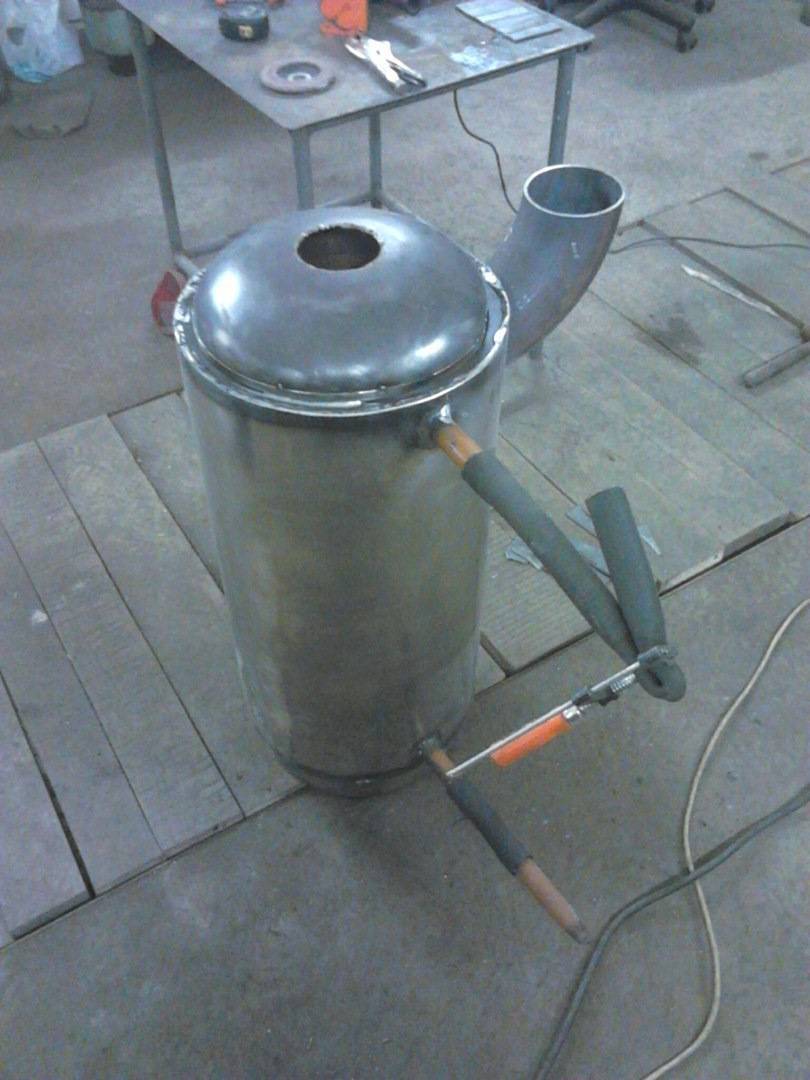 Печка бубафоня своими руками из газового баллона и бочки: чертежи, изготовление, отзывы