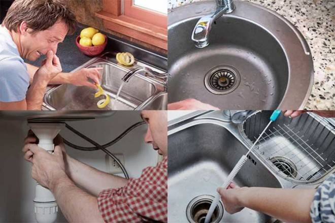 Засорилась раковина на кухне: что делать если плохо уходит вода
