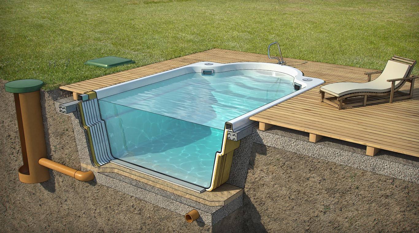 Как сделать бассейн на даче: 3 типа конструкций и способы их установки