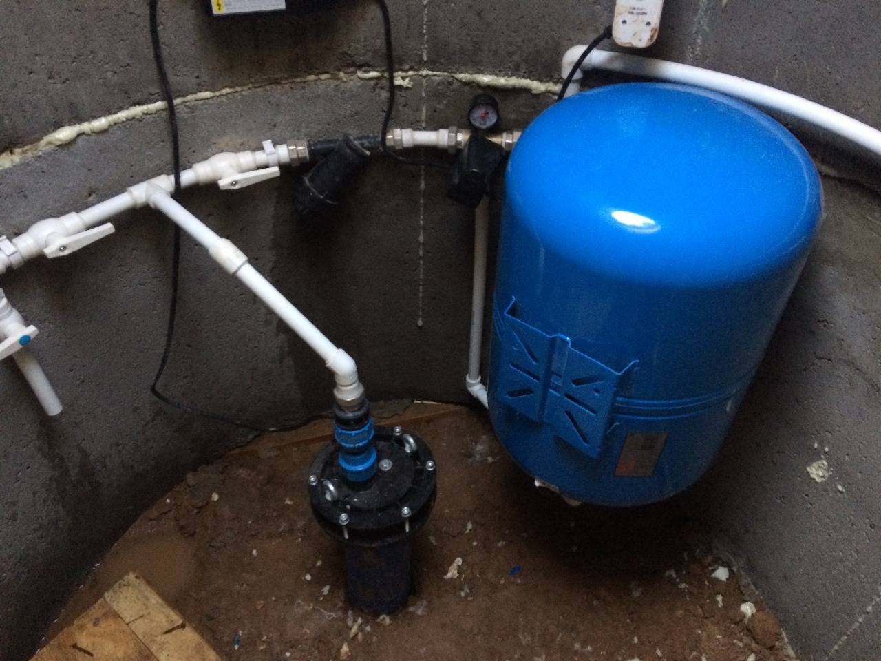 Обустройство скважины и монтаж оборудования под воду с кессоном