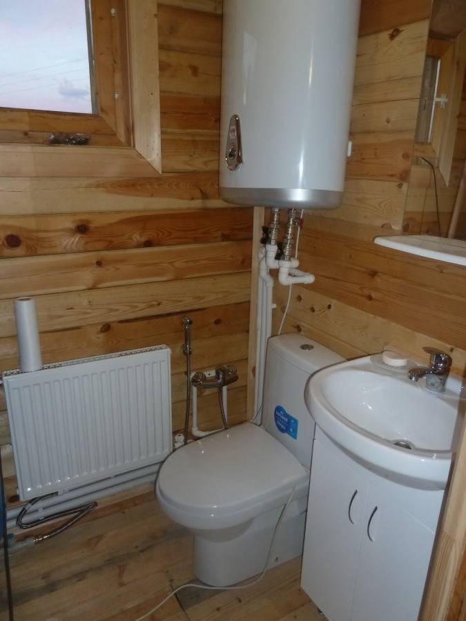 Туалет в деревянном доме с канализацией фото и видео