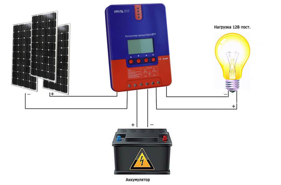 Контроллер заряда солнечной батареи - схема для повторения