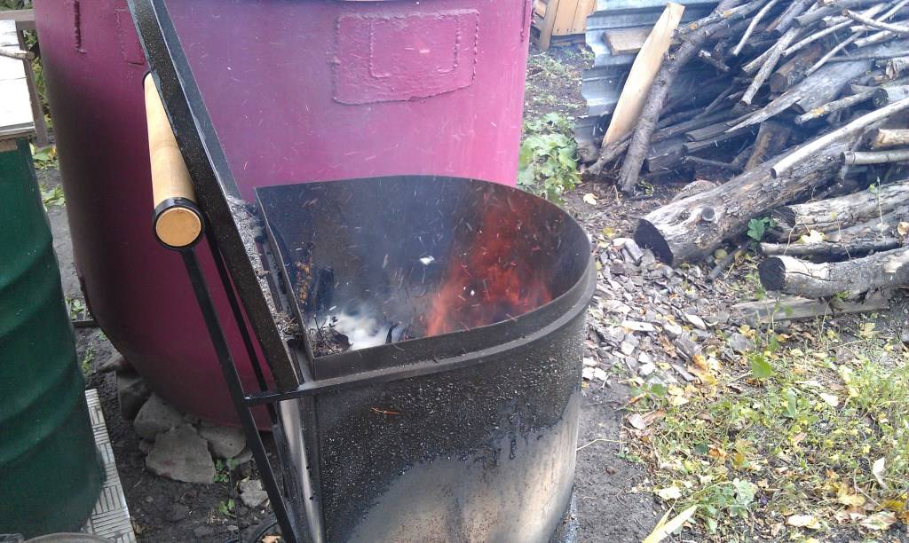 Печка для сжигания мусора на даче