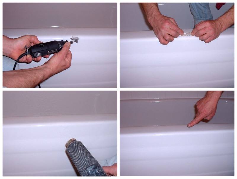 Как и чем лучше отремонтировать скол на поверхности ванны?