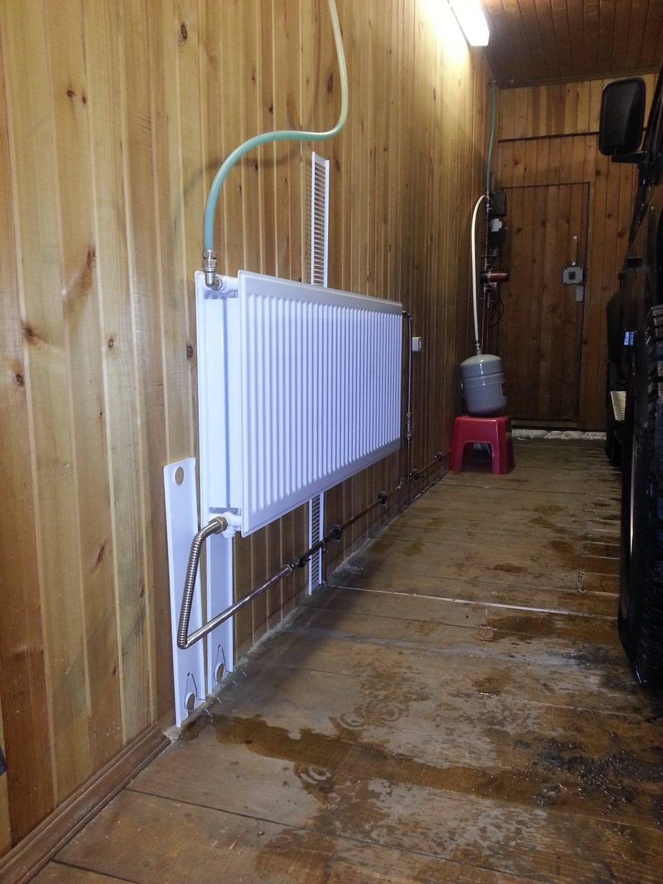 Отопление гаража: экономные варианты, схемы водяного и воздушного обогрева