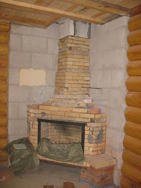 Постройка камина в деревянном доме