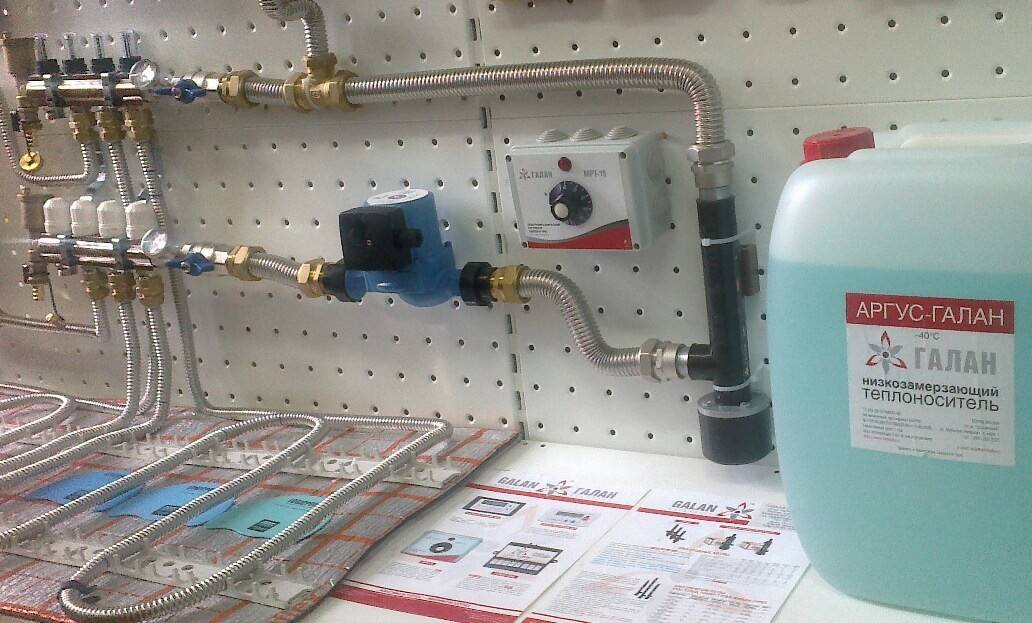 Как сделать теплый пол водяной от газового котла