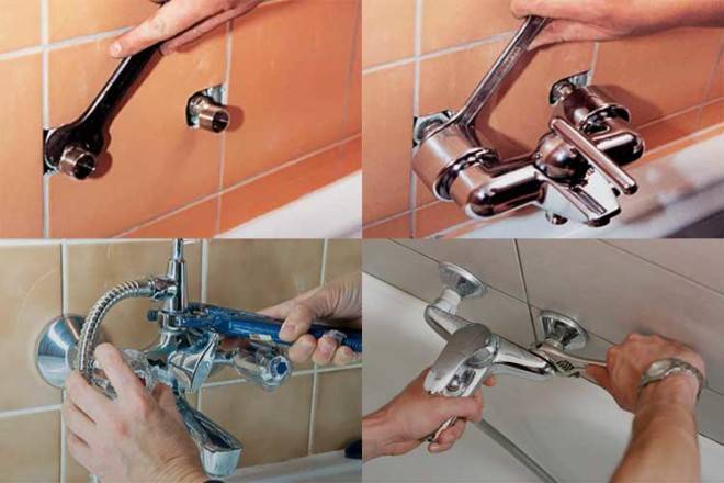 Как поменять смеситель в ванной своими руками