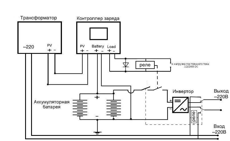 Контроллер заряда солнечной батареи - схема для повторения