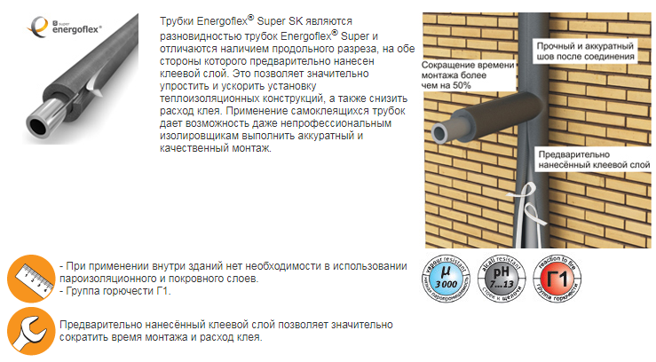 Теплоизоляция для труб энергофлекс: технические характеристики, материал, виды утеплителей, фото