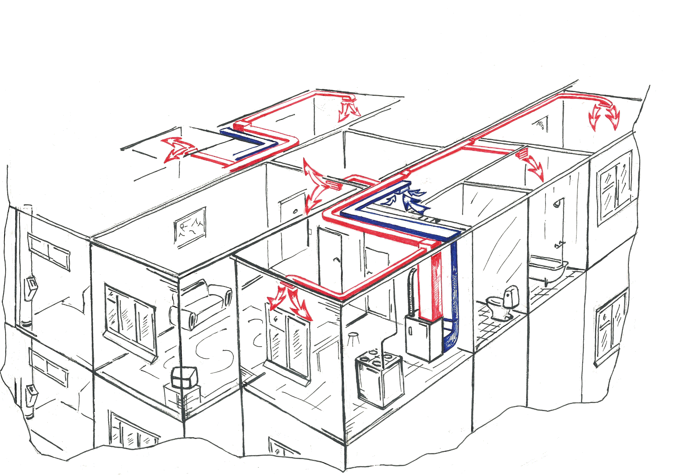 Системы воздушного отопления для частного дома
