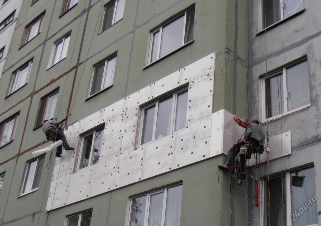 Утепление фасада в москве по технологии «‎мокрый фасад»