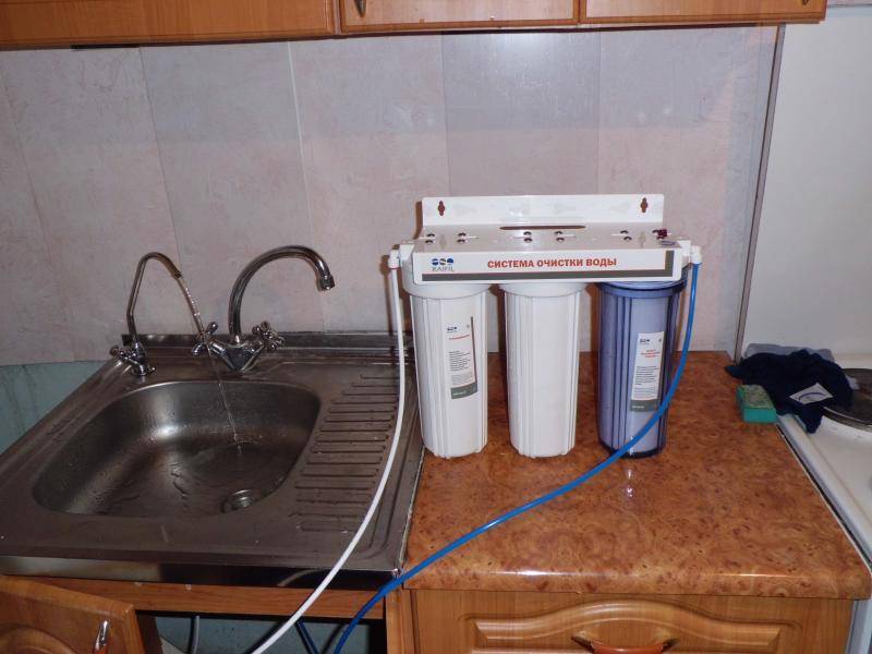 Подключение фильтра для воды к водопроводу: порядок установки