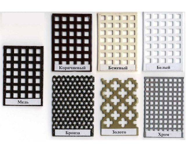 Декоративные решетки для радиаторов отопления: классификация и их виды