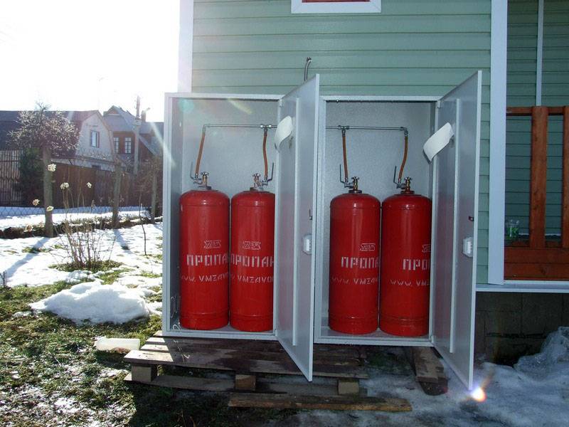 Отопление газовыми баллонами частного дома: расход сжиженного газа