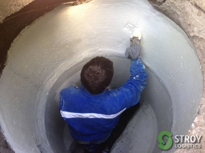 » гидроизоляция колодца из бетонных колец своими руками