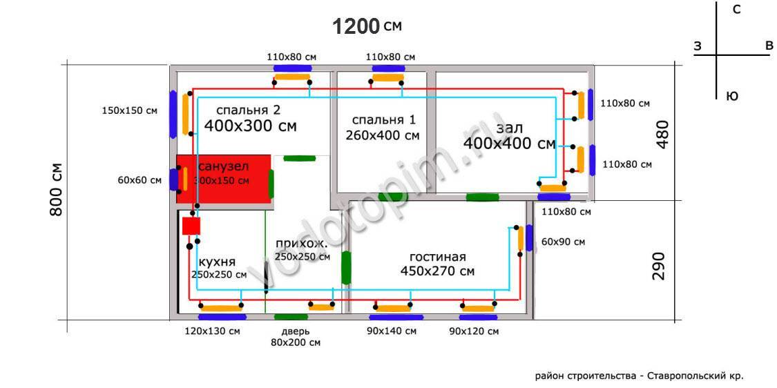 Расчёт количества секций радиатора отопления | екатеринбург