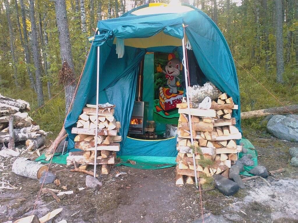 Походная баня: как попариться в полевых условиях