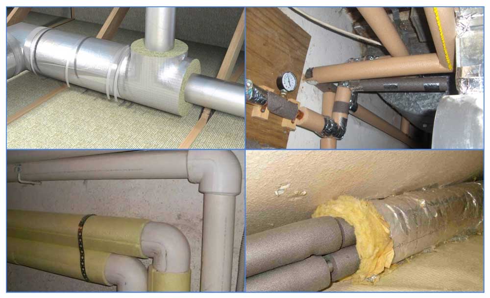 Теплоизоляция для труб отопления - материалы для утепления внутри помещений и на улице
