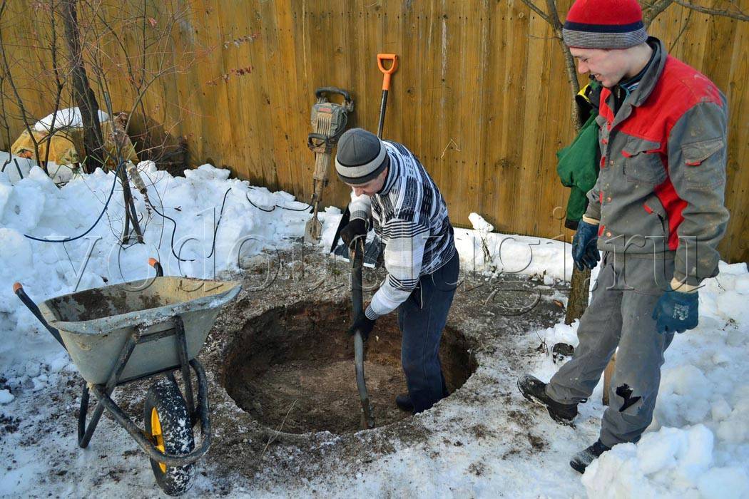 Когда лучше копать колодец на даче: лучшее время года, проведение работ в зимний период