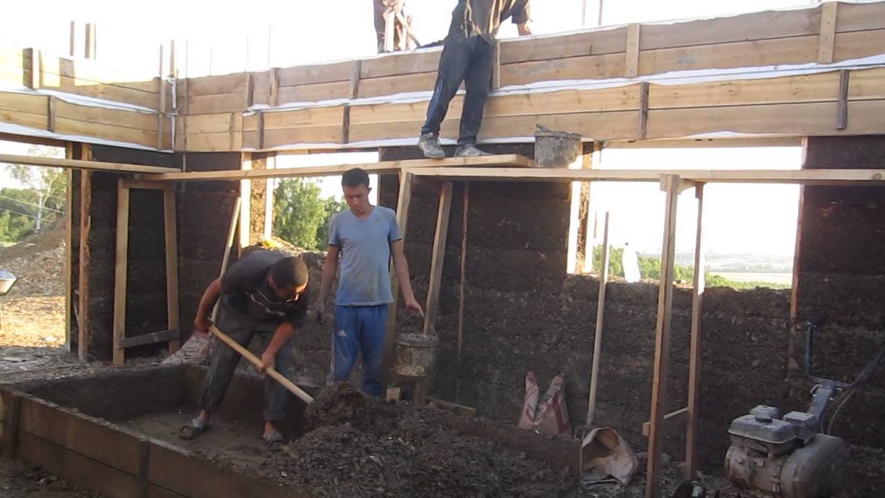 Дом из арболита - строительство дома своими руками